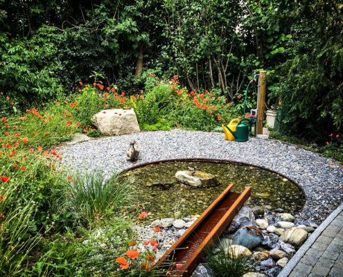 Gartengestaltung Naturgarten Wassergarten Volken Gartenbau Wallis